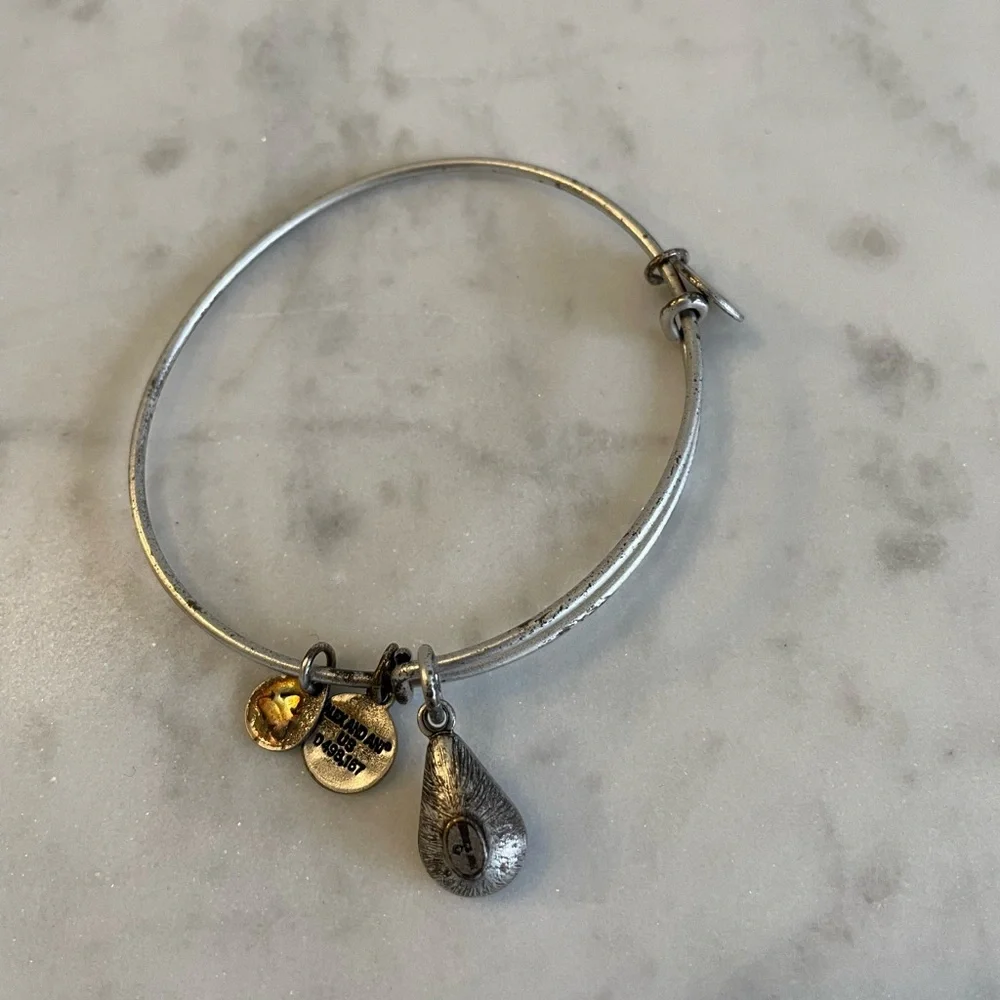 ❤️ ALEX AND ANI JANUARY TEAR DROP GARNET BRACELET